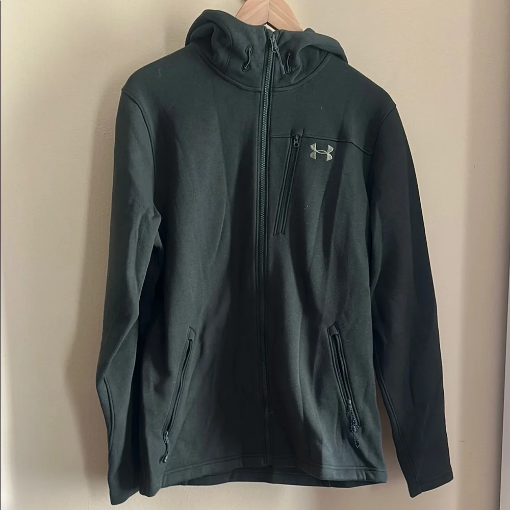 Under Armour Green Lightweight Hooded Jacket - Picture 1 of 2